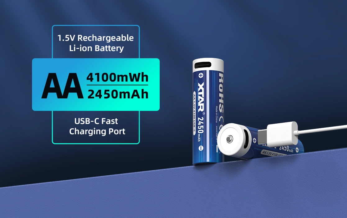 XTAR USB-C AA Rechargeable Battery